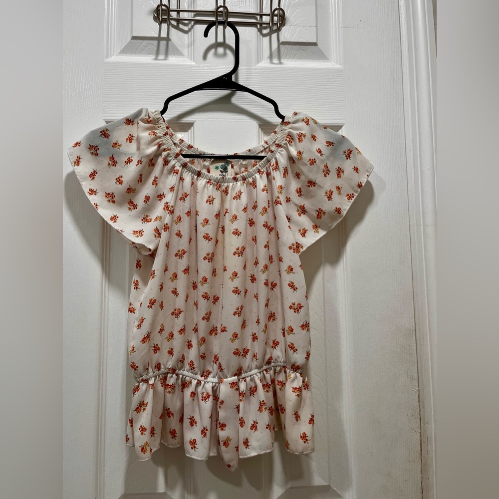 Floral Blouse- Girls L (Size 14/16)